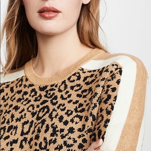 Current/Elliott Duvall Leopard Animal Print Sweater - Picture 6 of 12